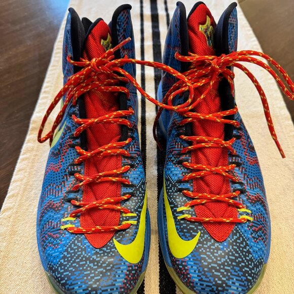 Nike KD 5 Christmas Basketball Shoe Zoom SZ 13 554988-401 KEVIN DURANT NERF 2012 - Picture 1 of 10